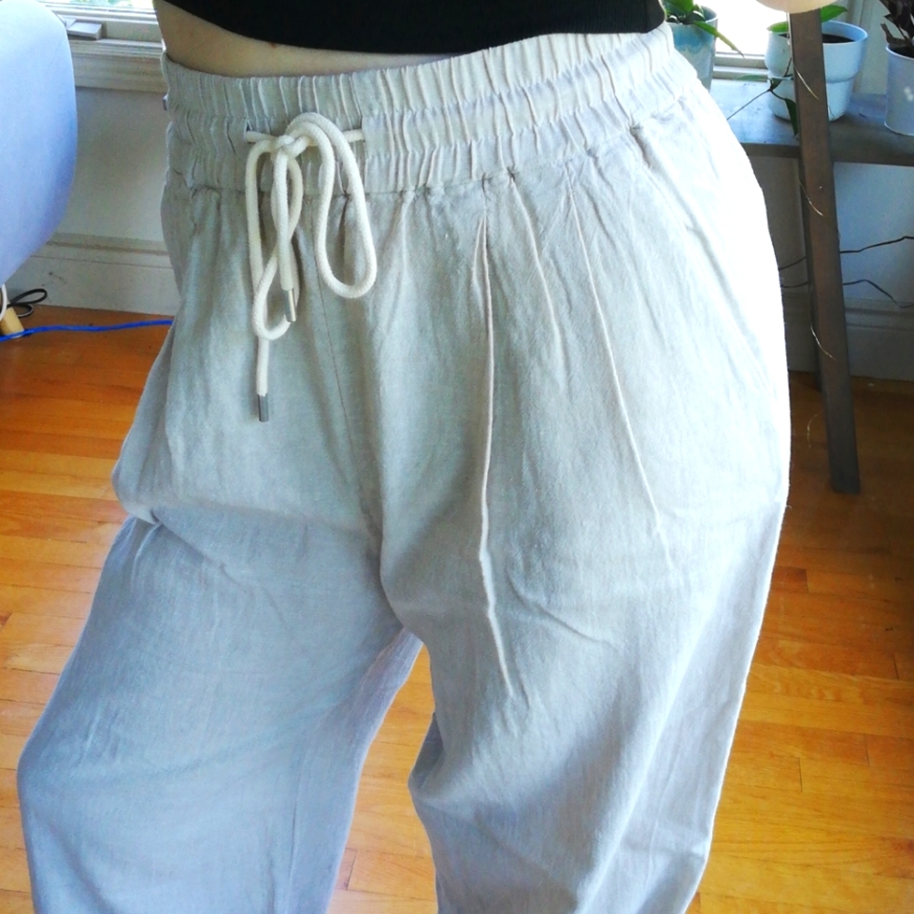 New wide leg linen pants from Dynamite